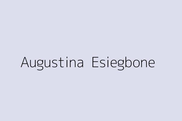 Augustina  Esiegbone 